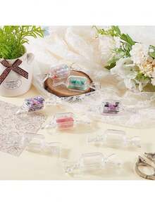 Set Of 4 Or 10 Transparent, Fillable Decorative Ornaments; Suitable For Party Decor, Christmas Gifts, And Party Favors. An Ideal Choice For Occasions Such As Christmas, Weddings, Birthdays, Anniversaries, And Gift Exchanges. - Multicolor - View 7
