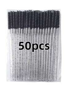 50pcs Disposable Eyelash Brushes, Multi-Color Mascara Brush Sticks, Suitable For Eyelash Extensions And Eyebrow Shaping, Back To School Supplies, College Dorm Essentials, Portable Travel Makeup Tools - Multicolor - View 13