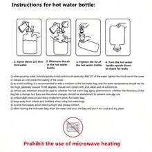 Cartoon Plush Cute Water-Fillable Hot Water Bag Hand Warmer For Students, Removable Washable Fabric Cover - Multiple Styles - View 3