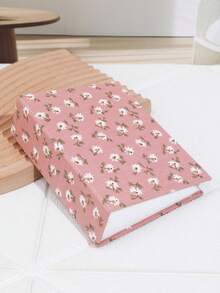 1pc 6 Inch 100 Page Vintage Minimalist White Floral Pattern Home Decor Photo Album, Birthday Graduation Gift - A - View 5