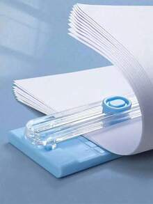 1 cái máy cắt giấy A4 hai mặt đa năng cầm tay di động có thước, phù hợp cho văn phòng, trường học và học tập - A - Xem 9