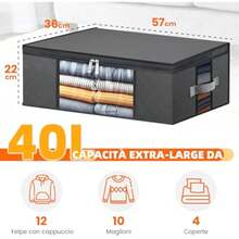 Fabric Storage - Gray - View 4
