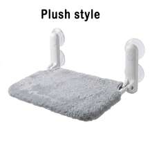 1 pieza Hamaca para gato gris, percha de ventana para gato sin cables, hamaca para gato con 4 ventosas, cama plegable para gatos de interior, silla de descanso plegable y estable, soporte para gato de interior de fácil montaje (las versiones transpirable y de felpa difieren, no son exactamente iguales) - Tamaño grande (52*30cm) - Ver 10