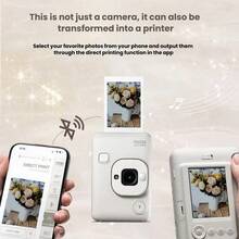 FujiFilm Mini LiPlay Digital Instant Camera, Phone Bluetooth Direct Connection Printing + Voice Recording QR Code Postcard, Anti-Waste Selfie Gadget - View 2