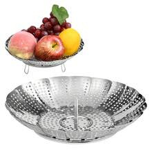 Adjustable Stainless Steel Pot Steamer Insert, Expandable From 16 Cm To 28 Cm, For Vegetables, Fish, Seafood And Multiple Cooking Uses - View 6