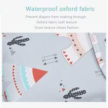 Benxoine 1 Set Baby Diaper Changing Pad, Cute Pattern, Portable Travel Storage Bag, Suitable For Newborn Care - Bee - View 10