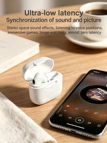 SZLWSM Wireless Bluetooth Earbuds, TWS Design, Active Noise Cancellation, HiFi Stereo Sound, Wireless Charging Case, Sweat-Resistant In-Ear, Suitable For Travel, Workout, Fitness, Daily Wear - View 4