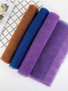 1pc African Mesh Exfoliating Bath Set, Dual-Sided Design For Gentle Or Rough Exfoliation, Effectively Removes Dead Skin, Back Bath Glove, Made Of High-Quality Mesh Material, Practical Hanging Rope Design, Includes Bath Towel And Exfoliating Bath Ball, Keeps Skin Smooth, Suitable For Daily Use - Multicolor - View 6