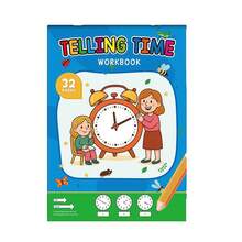 Lachilly Children's Learning Time Recognition Exercise Book, Telling Time Clock Learning Workbook, Draw The Time Educational,Write The Time To Nearest Minute, Kindergarten Math Practice, Classroom Homeschool Teacher Must-Haves, Time-Telling Learning - Multicolor - View 2
