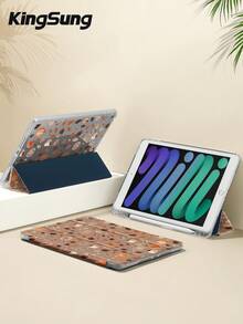 Kingsung Casing Pelindung Tablet Akrilik Motif Daun Musim Gugur & , Slot Pena Terintegrasi, Kompatibel dengan Pad Mini6/Mini7/9.7/10.2/10.9/Pro 11, Pad Air 8(M4)2026(11-Inch), Pad 10 2022(10.9-Inch), Pad 11(A16) 2025(11-Inch) dan Model Lainnya. - MultiWarna - View 4