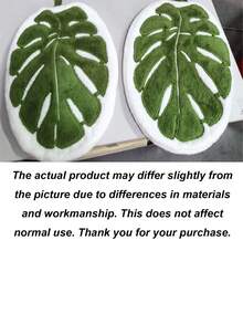 叶形吸水毛巾，带挂环，高吸水性超细纤维浴室厨房毛巾，适用于浴室，时尚叶形手巾，母亲节及其他节日的理想礼物 - 彩色 - 查看 10
