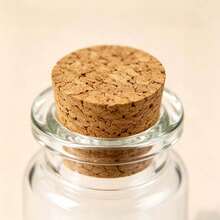 20/30/40/50pcs Soft Cork Top Small Transparent Glass Wish Bottles, Multi-Purpose Containers, Suitable For DIY Decorations And Tiny Item Storage, Room Decor, Birthday Decor - Small Glass Bottle - View 7
