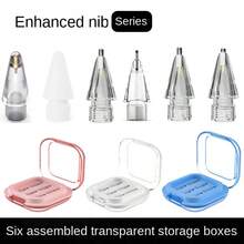TODXARZC Transparent Stylus Pen Tips Compatible With Apple Pencil Pencil Pro 1st/2nd Generation Replacement Pen Tips Pro Transparent Metal - Blue - View 8