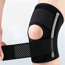 Open Patella Pressure Knee Support, With Dual Spring Support Bars, Breathable Comfortable Sleeve, Adjustable Straps, Unisex, Suitable For Daily Use - Black - View 7