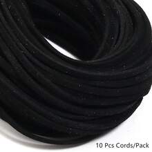 10pcs/Pack 2.5mm Korean Suede Square Cord 37.4 Inch/Pc Suitable For DIY Necklace Jewelry Making Colorful String Rope Gift Packaging Cord - 10 Pcs Cords/Pack - View 16