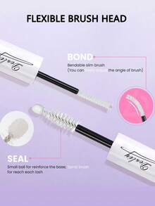 Lem Ekstensi Bulu Mata Desliy, Perekat Bulu Mata Transparan Tahan Air 10ml, Kuat dan Tahan Lama 72 Jam, Bebas Lateks dan Formaldehida, Tanpa Residu Putih, Ekstensi Bulu Mata DIY Tampilan Alami - Mauve Purple - View 3