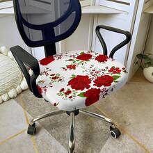 1pc Office Chair Cover With Stretchable Fabric, Universal Fit For Office Desk Chair, Swivel Chair, Sofa Cover - Multicolor - View 14