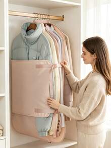 Hanging Clothes Dust-Proof Compression Board, Designed For Down Jackets, Coats And Sweaters, Space-Saving Closet Organizer, Home Essential - Multicolor - View 7