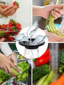 1/2pcs Kitchen Sink Drain Filter Strainer, Universal Anti-Clogging Sink Filter Basket, Kitchen Hardware Tool, Kitchen Small Accessory, Filtration Mesh, Thanksgiving Camping RV Home Indoor Sink Accessory - Model B - View 3
