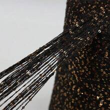 50g/1pc Premium Hand-Blended Sequins Yarn For Crochet And Knitting, Black Gold Beaded Yarn For Woven Bags - 50g/pc - View 6