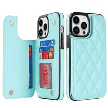 WEFOR Wallet Phone Case For Galaxy S26 S25 S25 S24 S23 S22 Ultra Plus S25EDGE 24 FE, Multi-Card Slot Design, Magnetic Closure, Built-In Stand, Shockproof Protective Cover, Compatible With IPhone 17 AIR 16e 16 15 14 13 12 11 Pro Max XR XS MAX, Magnetic Design, RFID Anti-Theft Card Slot, Magnetic Phone Protective Case, Shockproof, Unisex - Light Blue - View 18