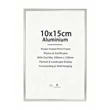 Mosearon 1pc/2pcs/3pcs/4pcs A3 Photo Frame, Classic Silver Rectangular 30x40cm Picture Frame, A4 Photo Frame, Poster Frame, No Mat, Suitable As Vacation Gift For Friends And Family, Can Be Hung Horizontally Or Vertically - Silver - View 21