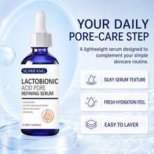 SUMIFANG 60ml Lactobionic Acid Blackhead Cleansing Essence, Formulated With Lactobionic Acid And Niacinamide, Gently Cleanses T-Zone Skin, Reduces Pore Clogging, Makes Skin Smooth. Suitable For All Skin Types. - Hyaluronic Acid - View 8