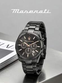 Jam Tangan Pria Maserati Automatic Skeleton dengan Casing Emas Mawar dan Tali Kulit Buaya Biru Tua, Jam Tangan Bisnis R8821139001 - JAM TANGAN - View 13