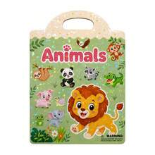 Reusable Sticker Book For Toddlers, Portable Handle Travel Activity Busy Board Toy, Ages 3-6, Transportation, Unicorn, Mermaid, Letters, Ocean & Zoo Scene Removable Restickable Activity, Suitable For Airplane, Car Travel, Birthday Gift, Holiday Gift - Multicolor - View 11