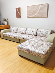 1PC All-Season Printed Semi-Cover Sofa Seat Cushion Cover, Removable Elastic Sofa Cover, Suitable For Living Room, Bedroom, Office Sofa Protection, Home Decor - Multicolor - View 8