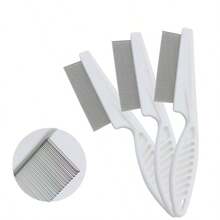 1/2pcs Pet Comb, Cat Flea Comb, Plastic Fine Tooth Comb, Hair Grooming And De-Shedding Comb, Dog Flea Comb - Multicolor - View 4