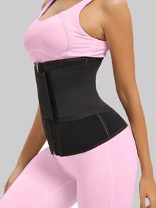 1 Black High-Waisted Tummy Control Shapewear With Strong Support, Prevents Rolling At The Waist, Ideal For Sitting And All-Season Body Sculpting - Black - View 4