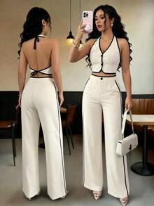 Women Suit Sets - White - View 1