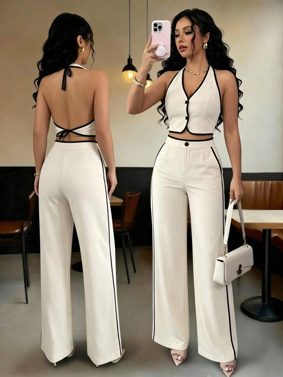 Women Suit Sets - White - View 1
