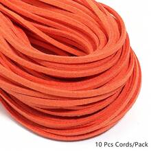 10pcs/Pack 2.5mm Korean Suede Square Cord 37.4 Inch/Pc Suitable For DIY Necklace Jewelry Making Colorful String Rope Gift Packaging Cord - 10 Pcs Cords/Pack - View 23