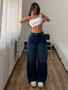 Women Jeans - Deep Blue - View 3