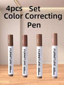 Low Odor Furniture Repair Paint Pen, Suitable For Wood And Metal, Multi-Color Scratch Repair Set, Meets Various Scenario Needs, Suitable For Repairing Scratches On Cabinets And Door Panels - A - View 3