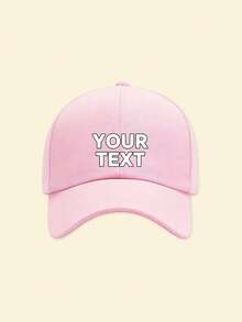 1pc Customized Children's Baseball Cap, Personalized Name And Pattern Printing, Sun Protection, Sports Suitable, UV Protection, Spring And Autumn Cycling Hat, Letter Element, Cute And Colorful, Casual Style, Baby Gift, Suitable For Daughter, Son, Children's Day Gift, Halloween Gift - Multicolor - View 4