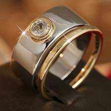 2pcs Fashion Classic Women's Rings, Suitable For Women's Daily, Wedding And Engagement Wear - Multicolor - View 8