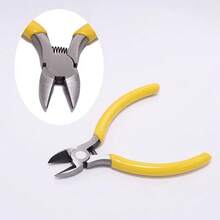 1pc Electrician Diagonal Wire Cutting Pliers Set, Wire Cutting Pliers, Diagonal Cutting Edge, High Hardness And Sharpness, Suitable For Circuit Repair, Manual DIY Of Models, Manual Wire Breaking Pliers, Electrician Repair Hardware Tools - Slanted Mouth - View 6