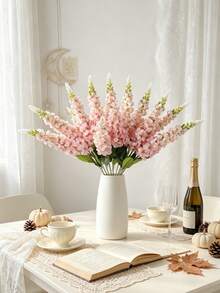 1/6 piezas de flores artificiales de jacinto azul claro con textura realista, adecuadas para bodas, decoración del hogar, decoraciones de mesa, jardines, hoteles, cocinas, chimeneas, decoraciones de jarrones y suministros para fiestas - Rosa - Ver 4