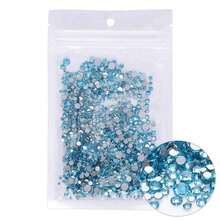 80+ Colors Silver Base Non-Hotfix Mixed Size SS3-SS20 1440pcs High Quality Handmade Rhinestones, Suitable For Wedding Dress Accessories And Other Applications - Silver Base, Mixed Sizes - View 18