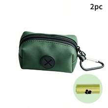 1pc Portable Dog Poop Bag Dispenser, Easy-Tear Pet Waste Bag Storage Box With Carabiner Clip, Compact Dog Poop Bag Organizer, Suitable For Small Medium Large Dogs, Essential For Outdoor Walking And Hiking, Pet Cleaning Supplies - Multicolor - View 5