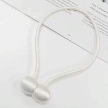 2pcs Magnetic Curtain Tiebacks With Rope, Earphone Shaped Curtain Clips, No-Drill Curtain Holders - Multi-color - View 8