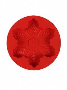 1pc Large Round 3D Snowflake Cake Silicone Mold Suitable For Making Muffins Bread Egg Baking Tray Chocolate Dessert Baking Mold - Multicolor - View 14