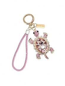 Women's Rhinestone Sea Turtle Keychain/Bag Charm With Faux Diamond Strap – Perfect Accessory For Handbags And Car Keys; An Ideal Holiday Gift - Multicolor - View 13