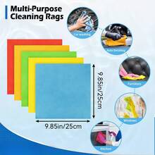 1/5/6 Sets Random Color Microfiber Cleaning Cloth Set - Multi-Purpose Towels, Suitable For Home And Kitchen, Durable And Absorbent, Perfect For Living Room, Bedroom, Bathroom And Furniture, Easily Remove Stains And Grease, Essential Cleaning Supplies - Multiple Styles - View 5