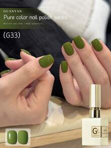 1pc 15ml Green Gel Nail Polish Semi-Permanent Soak Off UV LED Nail Salon DIY Gel - Green - View 2