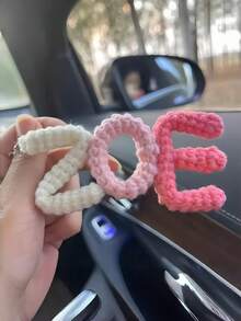 Customized Keychains, Name Tags, Crocheted Letters And Car Keychains - Personalized Gifts, Suitable For Bag Charms, Birthdays Or Halloween - Multicolor - View 2