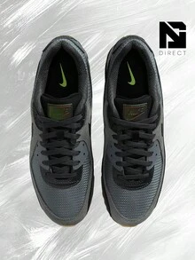 Nike Air Max 90 Smoke Grey – Men's Lifestyle Sneakers – Shoes For Man -Vintage-Spring & Summer-Inspired Running Shoes, Shock-Absorbing Comfort, Gym To Streetwear Casual Wear-Back To School-IQ0580 084 - 煙灰色/黑色/無煙煤色 - 查看 3